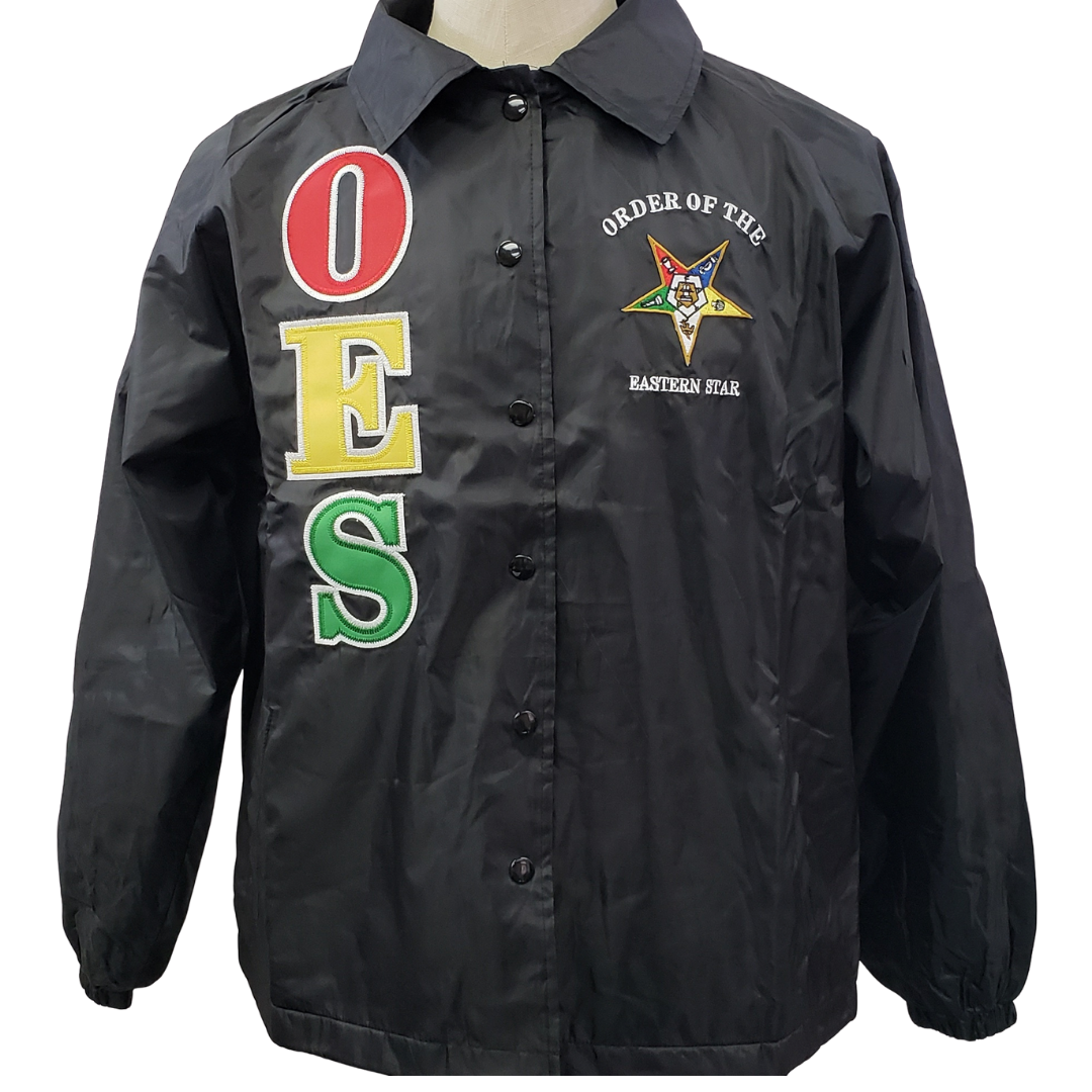 Custom Order of The Eastern Star Jackets OES Embroidery Shirt Men Casual TWILL Fabric Knitted for Adult Custom Logo Labels 10pcs