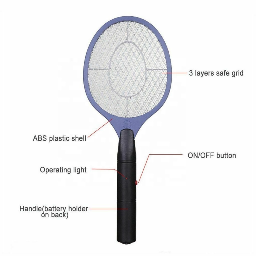 Electric Fly Catcher Racket Insect Bug Zapper Mosquito Killer