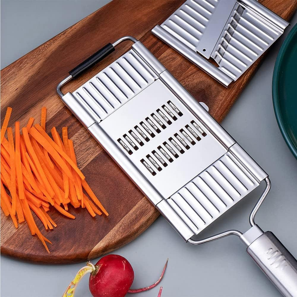 4 in 1 Multi-Purpose Vegetable Slicer Cuts Set Mandolin Slicer Vegetable Chopper with Handle