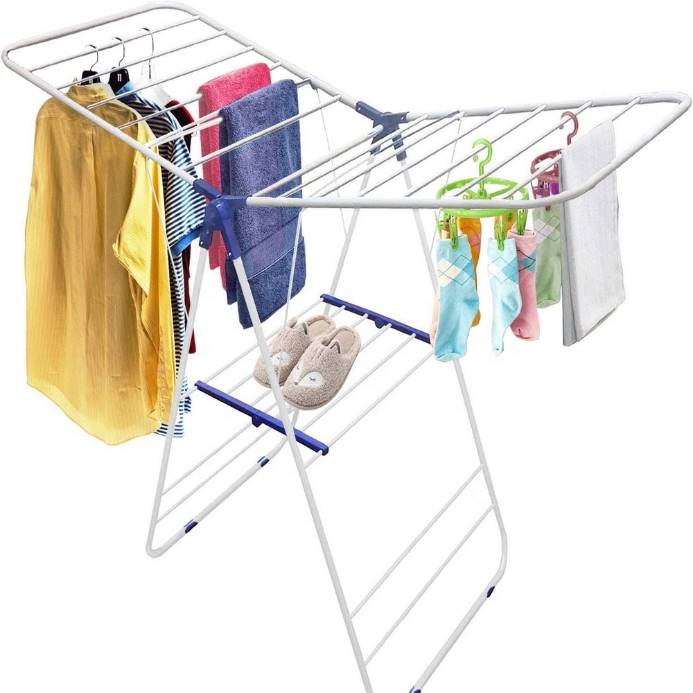 Collapsible Clothes Drying Rack Cloth Dryer Hanger Stand Folding Laundry Rack