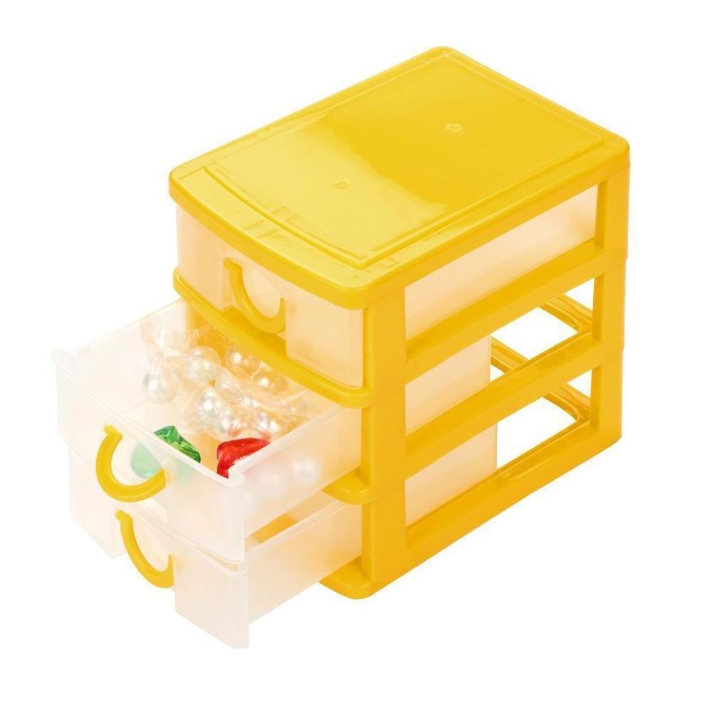 Hot Selling  Multipurpose 3-layers  Plastic Storage Drawers Desktop Office Mini Storage Organizer Box