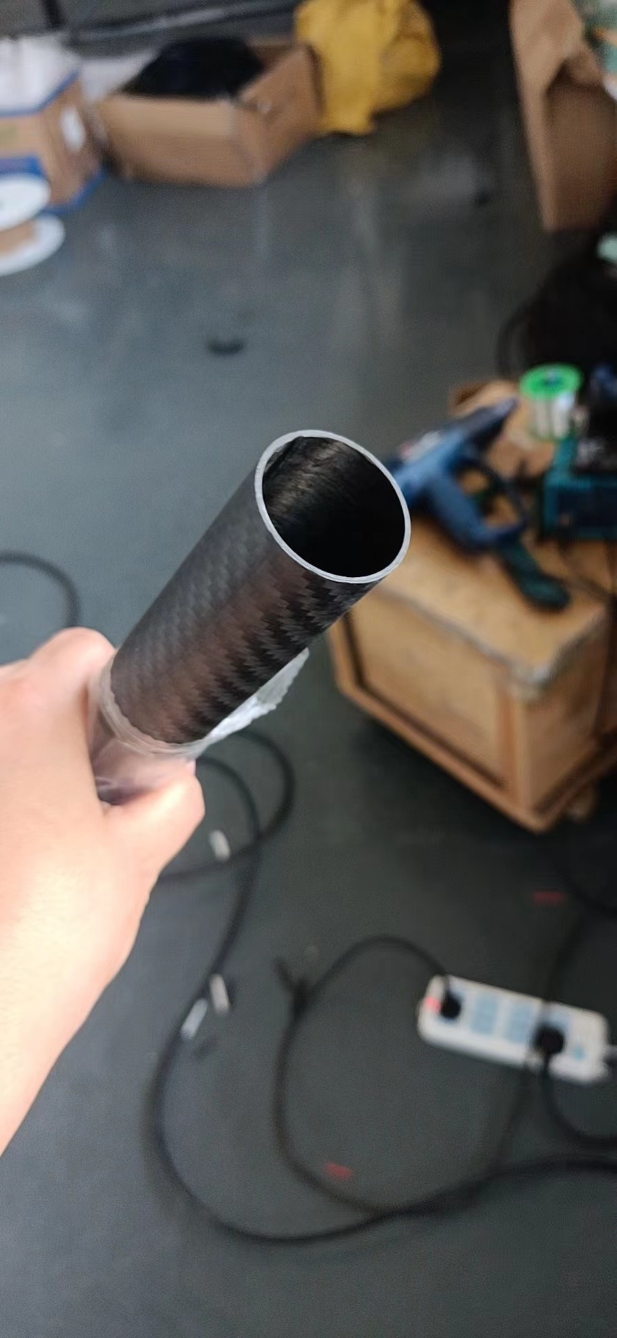 Custom 5-37ft Carbon Fiber Telescopic Pole Rod with Locking