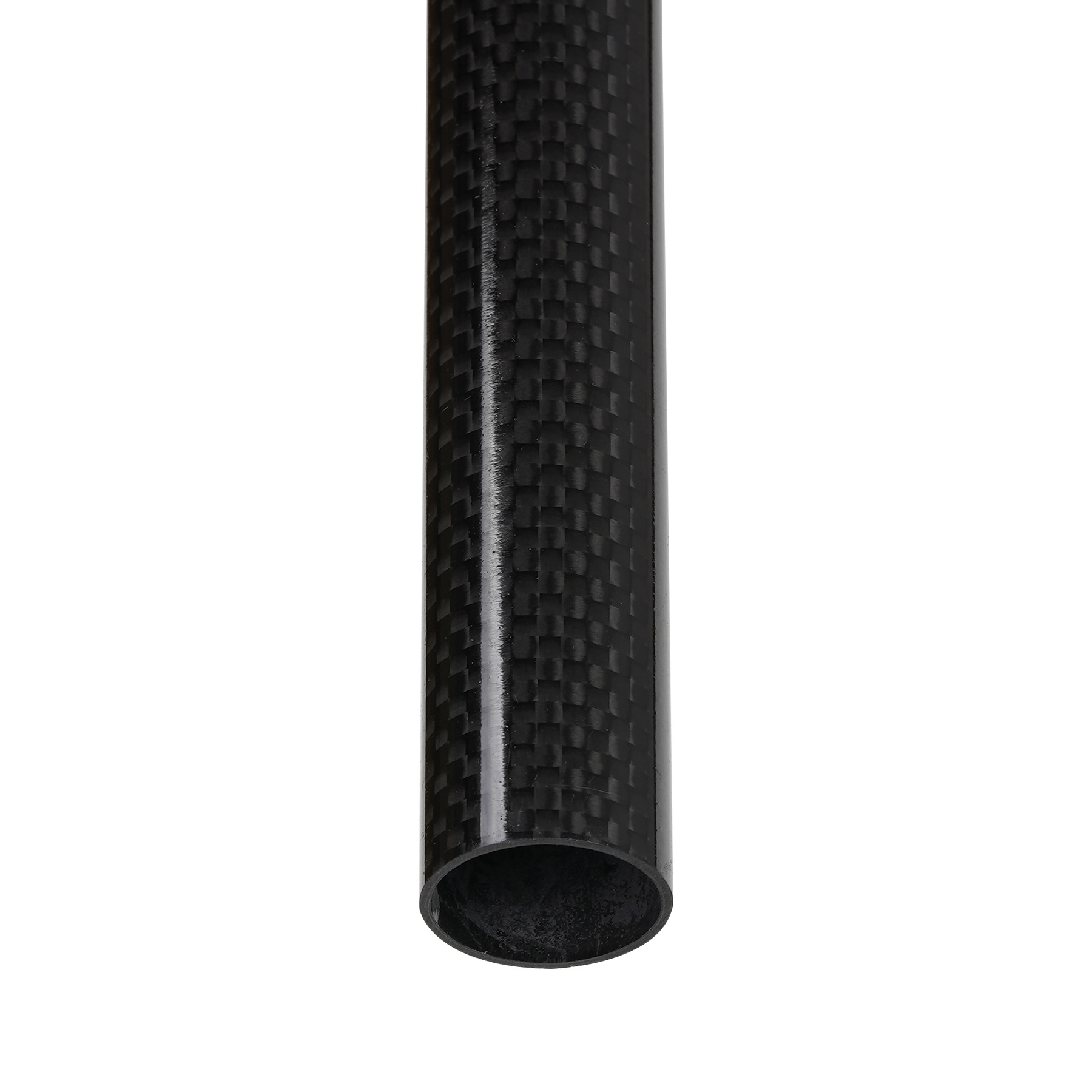 3K Glossy Surface 100% Pure Carbon Fiber Roll Wrapped Tube