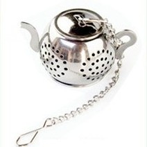 TEA01-D High quality Teapot Shape Infuser Tea Cup Tea Pot with stainless steel Tea Strainer