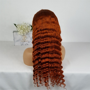 Highknight Hot Sale 350 Color Wig Human Hair Lace Front Wigs Ginger Orange Brazilian 13x4 13x6 Deep Wave Lace Frontal Wigs