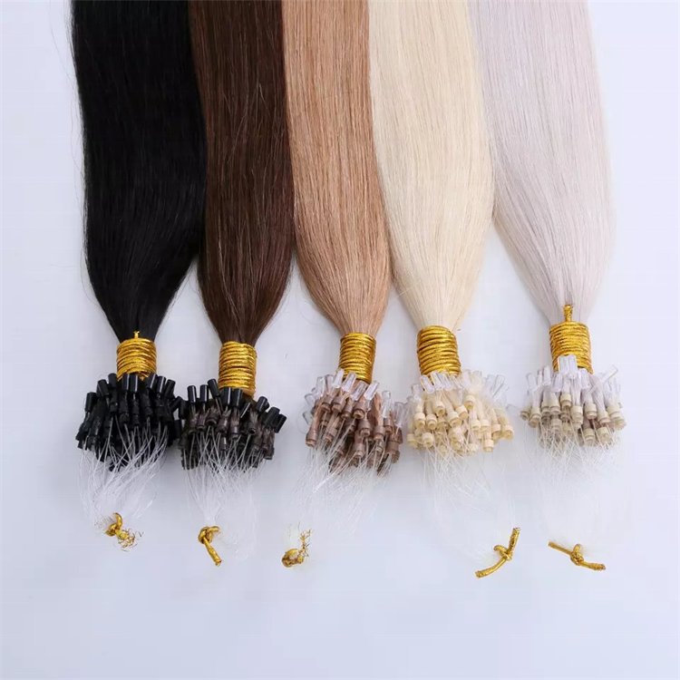 Highknight Double Drawn Micro Link 100% Remy Human Hair Extensions Raw Indian Hair Nano Tip Micro Links Extension