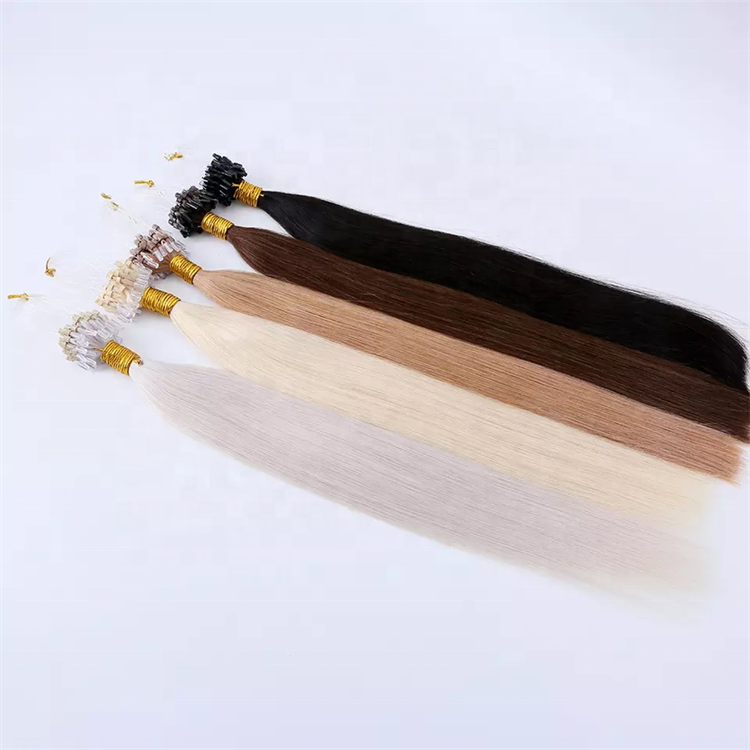 Highknight Double Drawn Micro Link 100% Remy Human Hair Extensions Raw Indian Hair Nano Tip Micro Links Extension