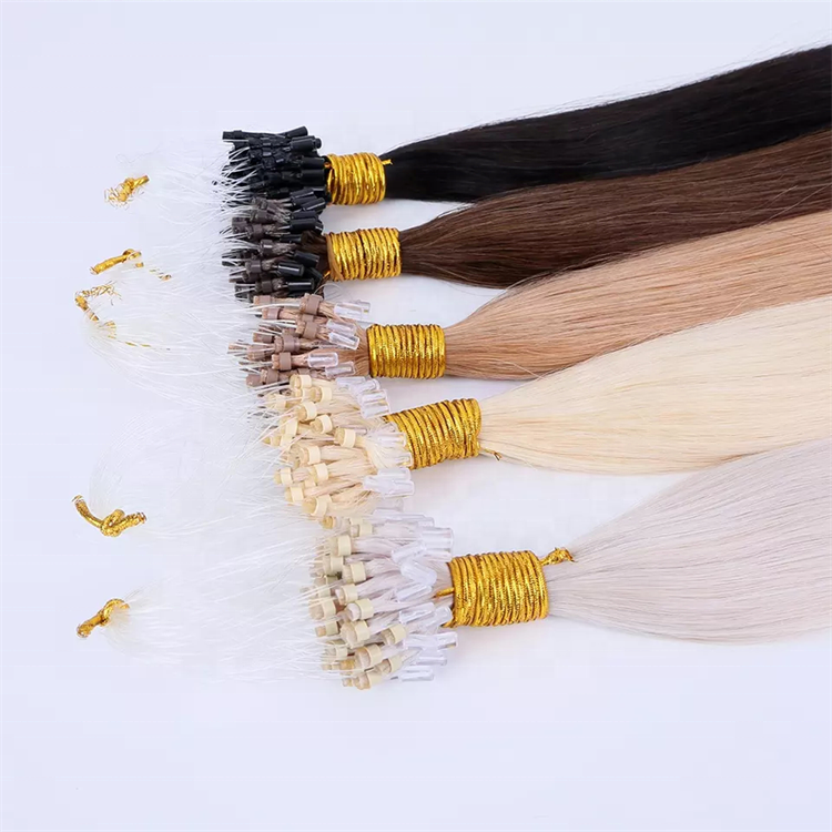 Highknight Double Drawn Micro Link 100% Remy Human Hair Extensions Raw Indian Hair Nano Tip Micro Links Extension