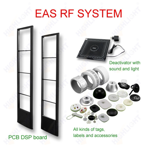 Highlight roll EAS alarm RL044S High quality 40x40mm barcode security RF EAS soft label 8.2MHz