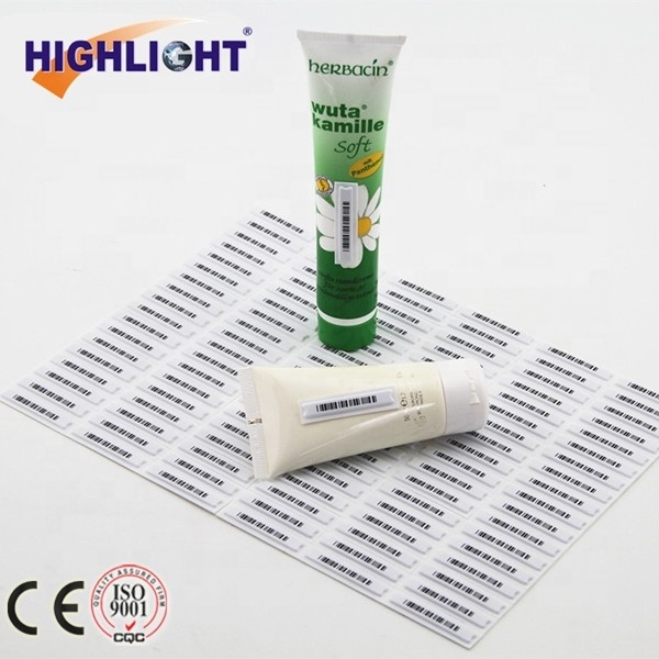 Supermarket anti theft security eas solutions adhesive 58khz am magnetic label