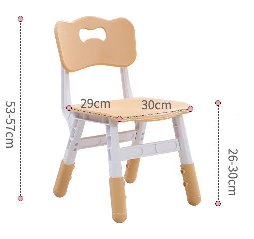 Kid height-adjustable table and paintable chair set kindergarten furniture plastic durable children's party table and chairs