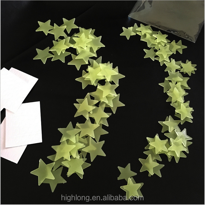 Decal Baby Kids Gift Nursery Room 100pcs noctilucent stars Home Wall Glow In The Dark Star Stickers