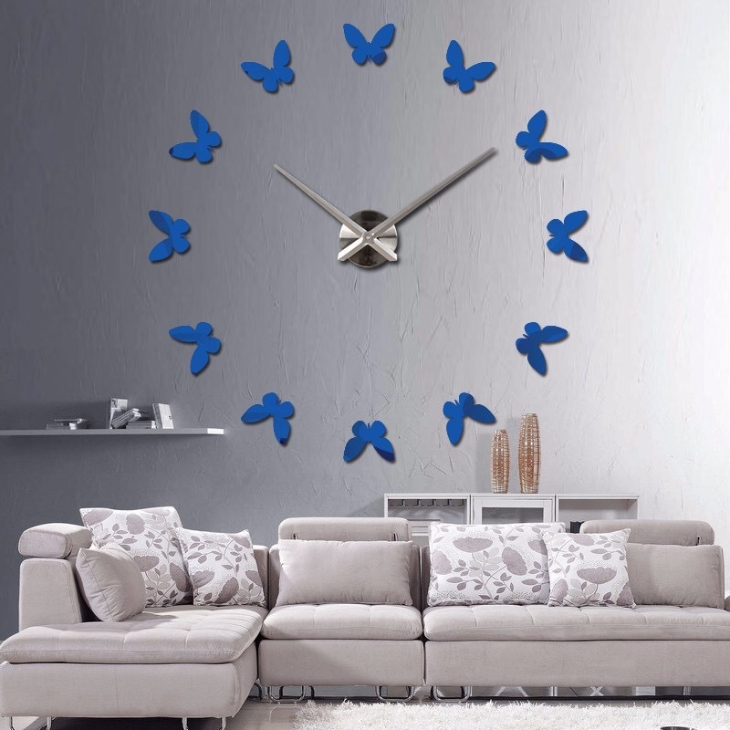 Butterfly DIY Large 3D Acrylic Sticker For Home Office Art Mirror Wall Clock