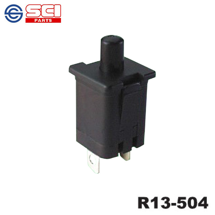 SCI Compatible Square Pushbutton Switch R13-504 Model 250V Max Voltage 1A Max Current 1NO1NC Combination