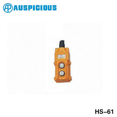 AUSPICIOUS HS6 series Wire hoist push button switch Single or double emergency stop crane switch HS61 HS62 HS63 HS64