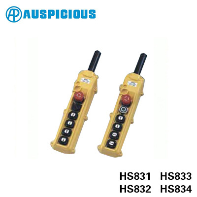 AUSPICIOUS H8  Series Hoisting Crane Equipment Taiwan IP65 Protected LED Light Push Button Switch Maximum Current 5A