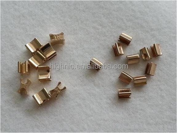 copper zipper brass wires for clothes and bags