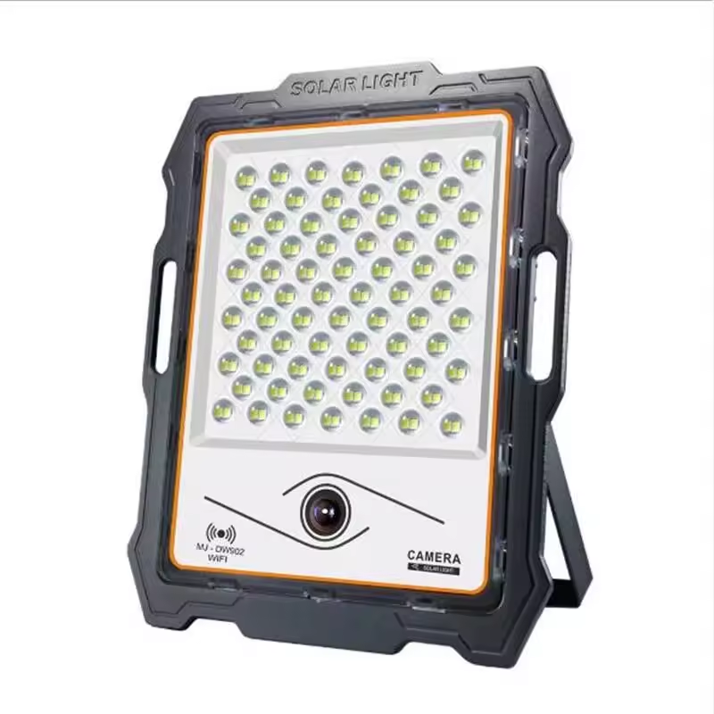 Security Stadium Outdoor Rechargeable SMD IP65 Waterproof Flood Solar Light 200W Led Floodlight With Camera