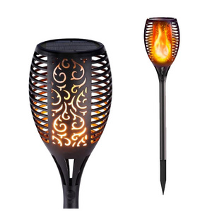 Waterproof Flickering Flame Torch Lights LED Outdoor Landscape Decorative Solar Garden Lantern Lamp