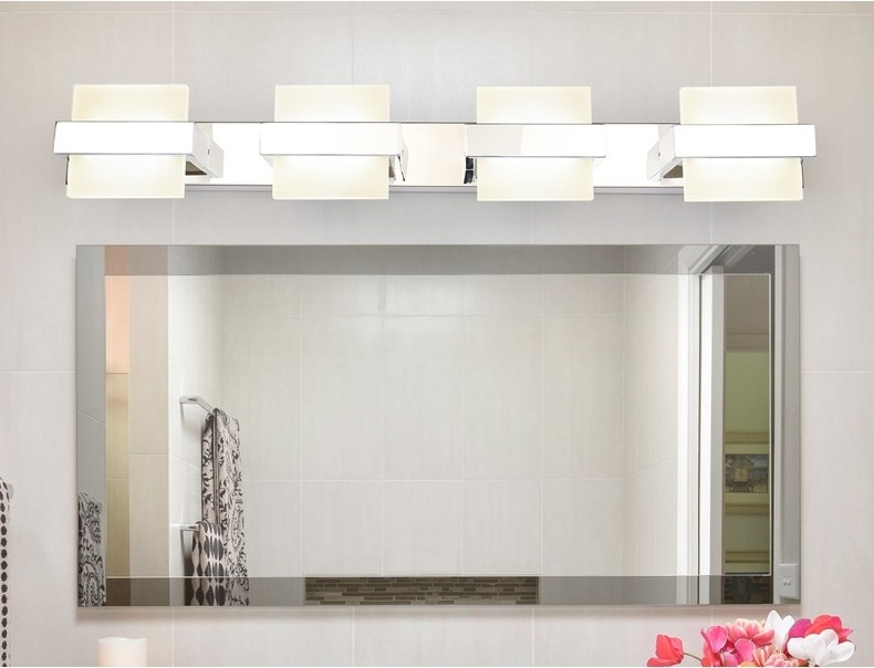 Hot Dimmable Modern 3 Lights/4 Lights LED Bathroom Wall vanity Light Fixture Over Mirror