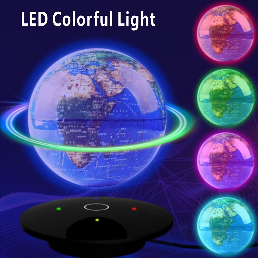 RGB Color  Magnetic Levitating Lamp  LED Earth Light  3D Planet Magnetic Lamp  Globe Light Lamp Unique  For Bedroom Kids