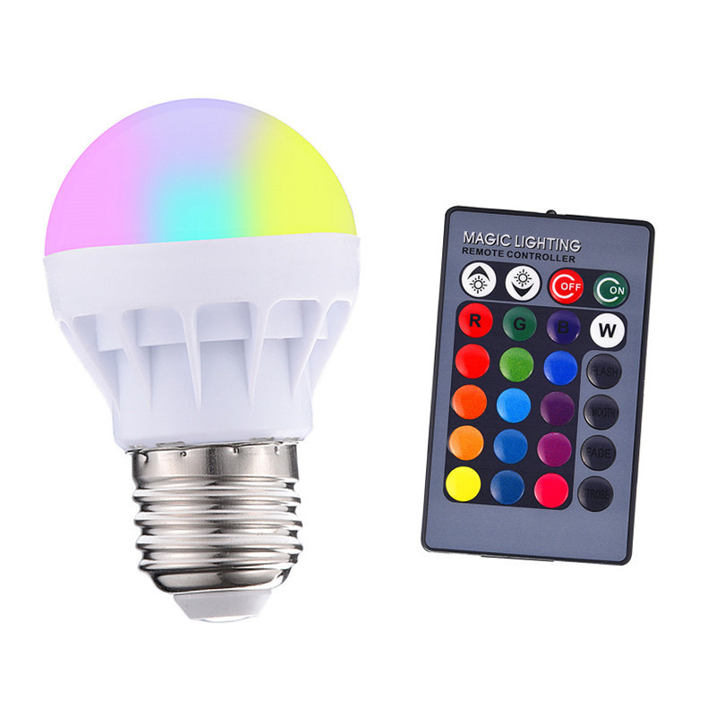 LED G45 RGB Festival Atmosphere Light CCT (3000 6000k) LED Bulb With RGB Remote Control Customizable