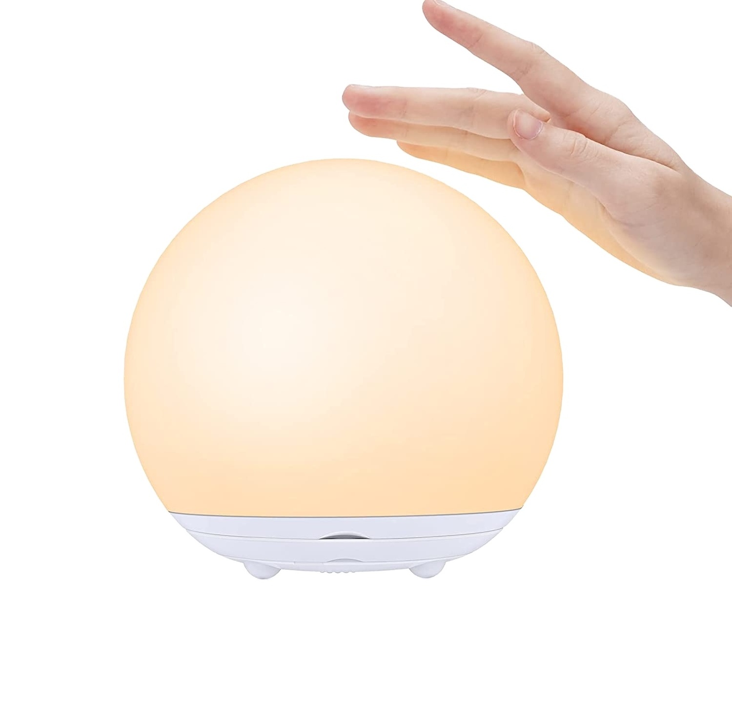 Popular Modern LED Ball Night Light Large Capacity Decorative Night Lamp Rechargeable Battery Night Light For Kids