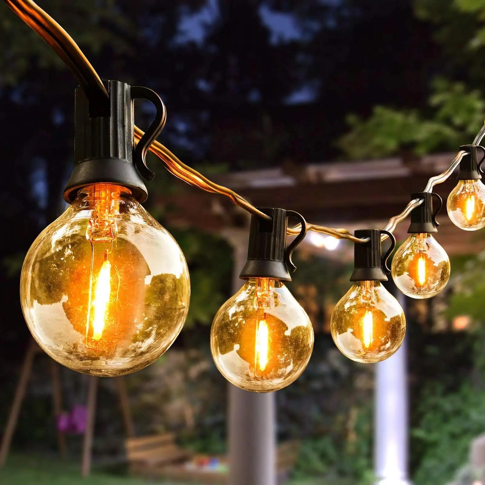 Hot Sales Decorative Custom Filament Bulbs Warm White Plastic Bulb Led String Light Outdoor Garden Lighting Waterproof