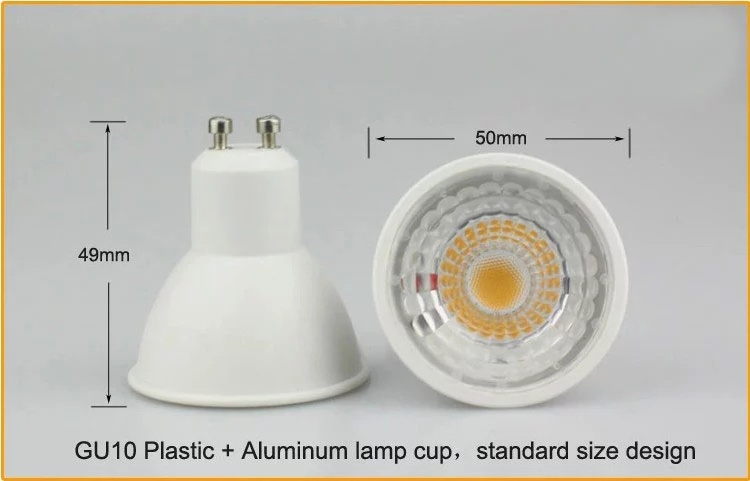 Dimmable and Non-Dimmabel LED GU10 Lamps High Efficiency COB and SMD AC85-265V GU10 Bulb