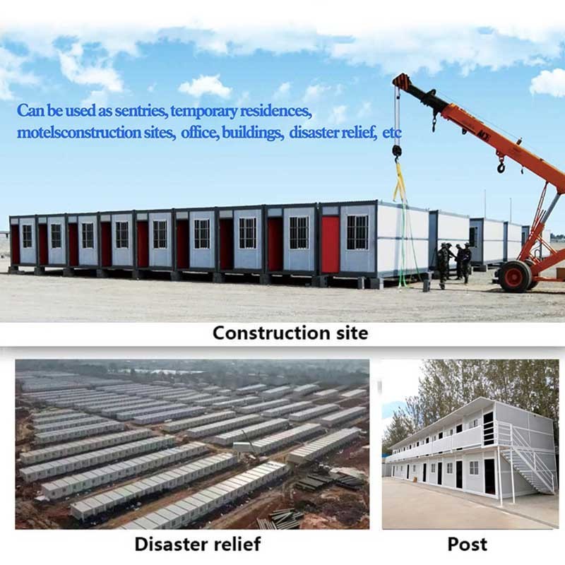 Hot Sale 20ft Low Shipping Cost Flat Pack  Modular Durable 20ft 40ft Prefab Folding Container House For Sale