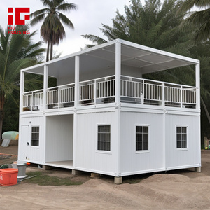 40 Ft Modern Steel Prefab Container House Flat Pack Shipping Container With Two Bedrooms For Office Building