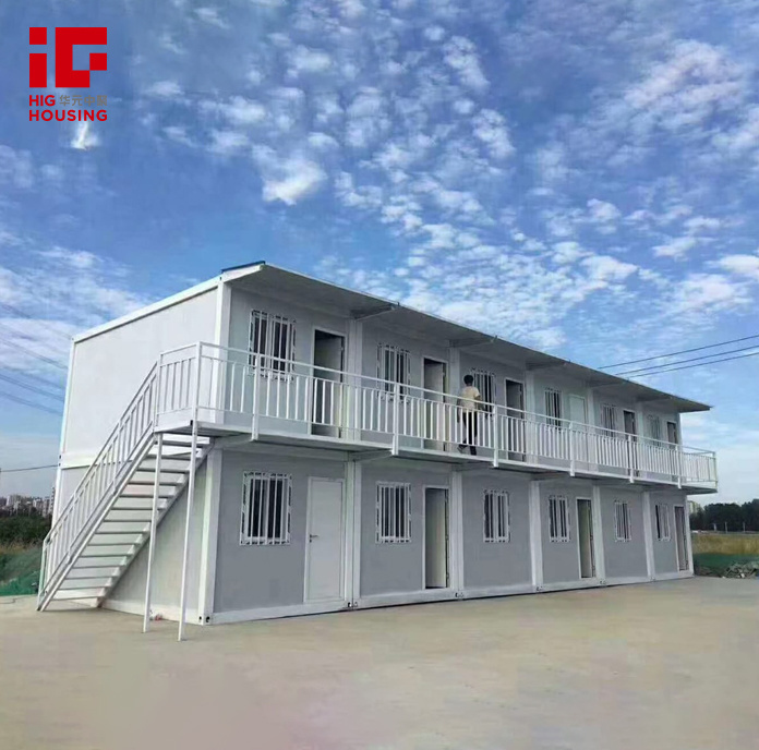 40 Ft Modern Steel Prefab Container House Flat Pack Shipping Container With Two Bedrooms For Office Building