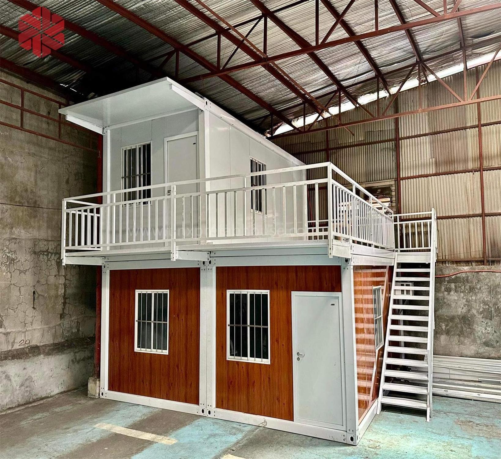 40 Ft Modern Steel Prefab Container House Flat Pack Shipping Container With Two Bedrooms For Office Building