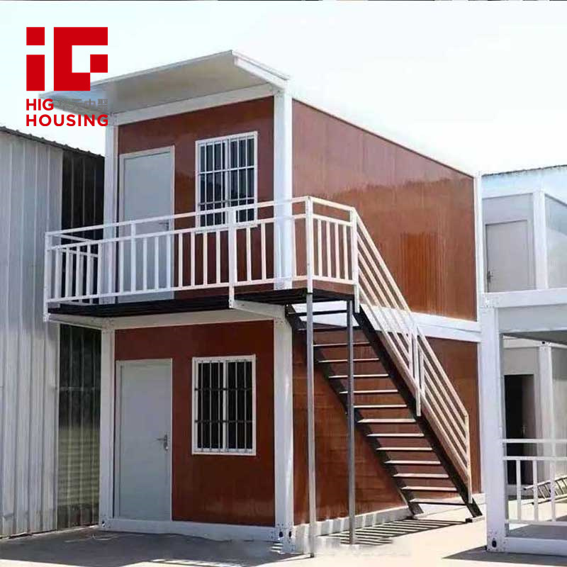 High Quality Prefab Portable  Movable Flat Pack Dormitory Office Two Story Mobile Modular Iso Container Houses