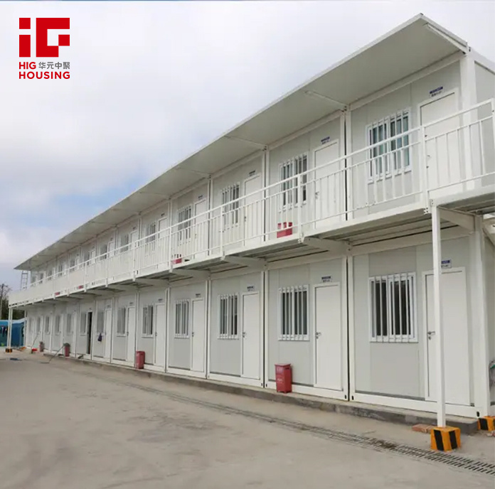 New Technology Container Office Steel Structure Frame Welded Flat Pack Container House As Dormitory Project