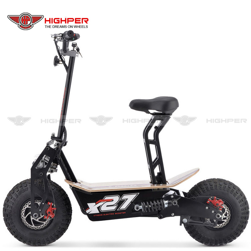 New Cheap Adult Electric Scooter 1600W~ 2000W 60V off road big folding electric scooter, fat tire with seat