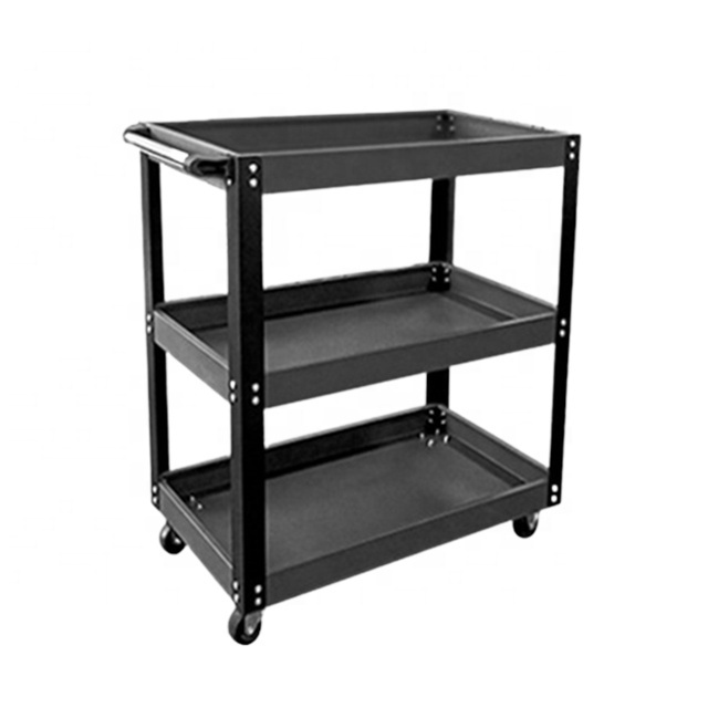 3 tier rack trolley tool box tool trolley cart