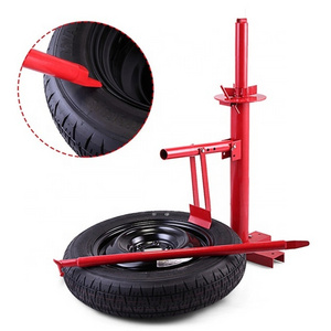 Portable bead breaker manual tire changer