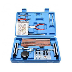 Heavy duty car tire repair tool kit