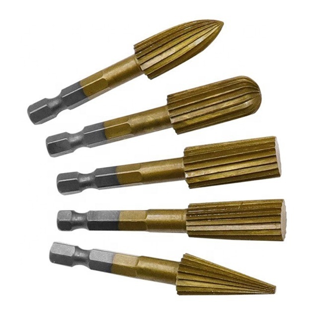 Hex Shank Metal Grinder Drill Bit Rotary Rasp File