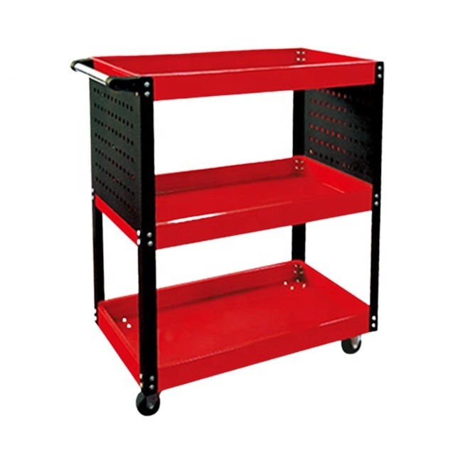 3 tier rack trolley tool box tool trolley cart