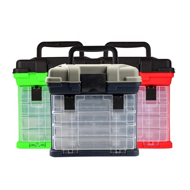 Multi-functional plastic storage bin tool box part organizer