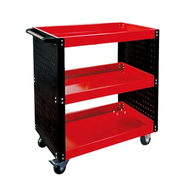 3 tier rack trolley tool box tool trolley cart