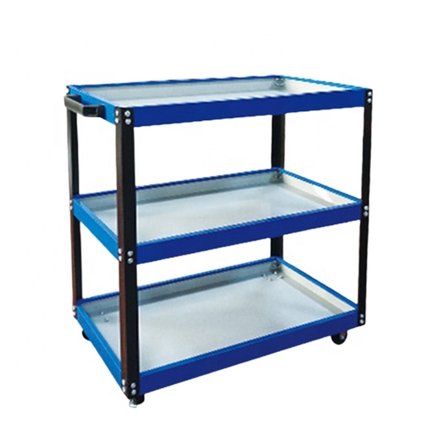 3 tier rack trolley tool box tool trolley cart