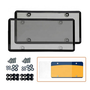 Plastic car license plate frame