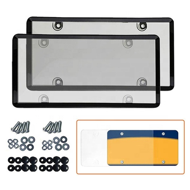 Plastic car license plate frame