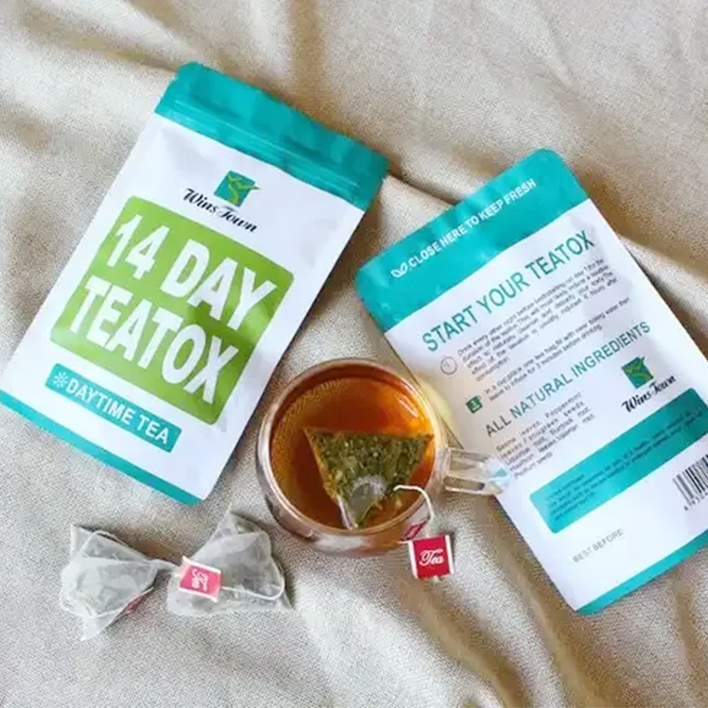 Winstown herbs 14day teatox slim green tea custom detox tea rebranding OEM bedtime fruit flowers weight loss 14days tea