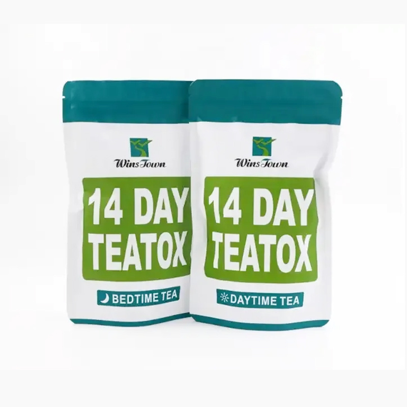 Winstown herbs 14day teatox slim green tea custom detox tea rebranding OEM bedtime fruit flowers weight loss 14days tea