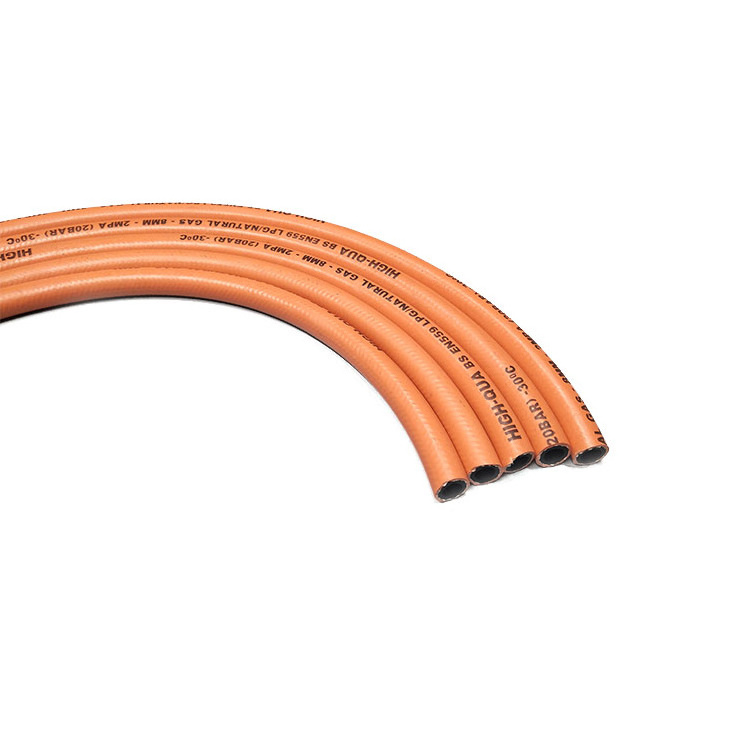 Anti-abrasion NBR Material Oil Resistant LPG Orange Flexible Hose