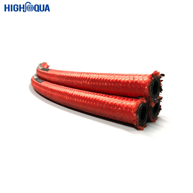 Industrial Quality Assured flexible 3 inch hydraulic hose braid covered rubber r5 cng hose